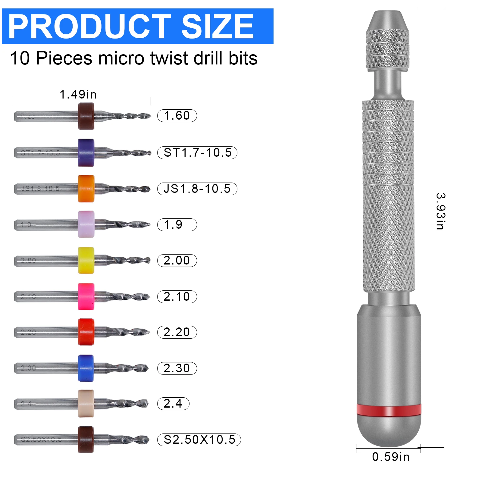 Multi functional manual modification drilling tool, mini portable drill bit, figurine, stationery, and drilling tool