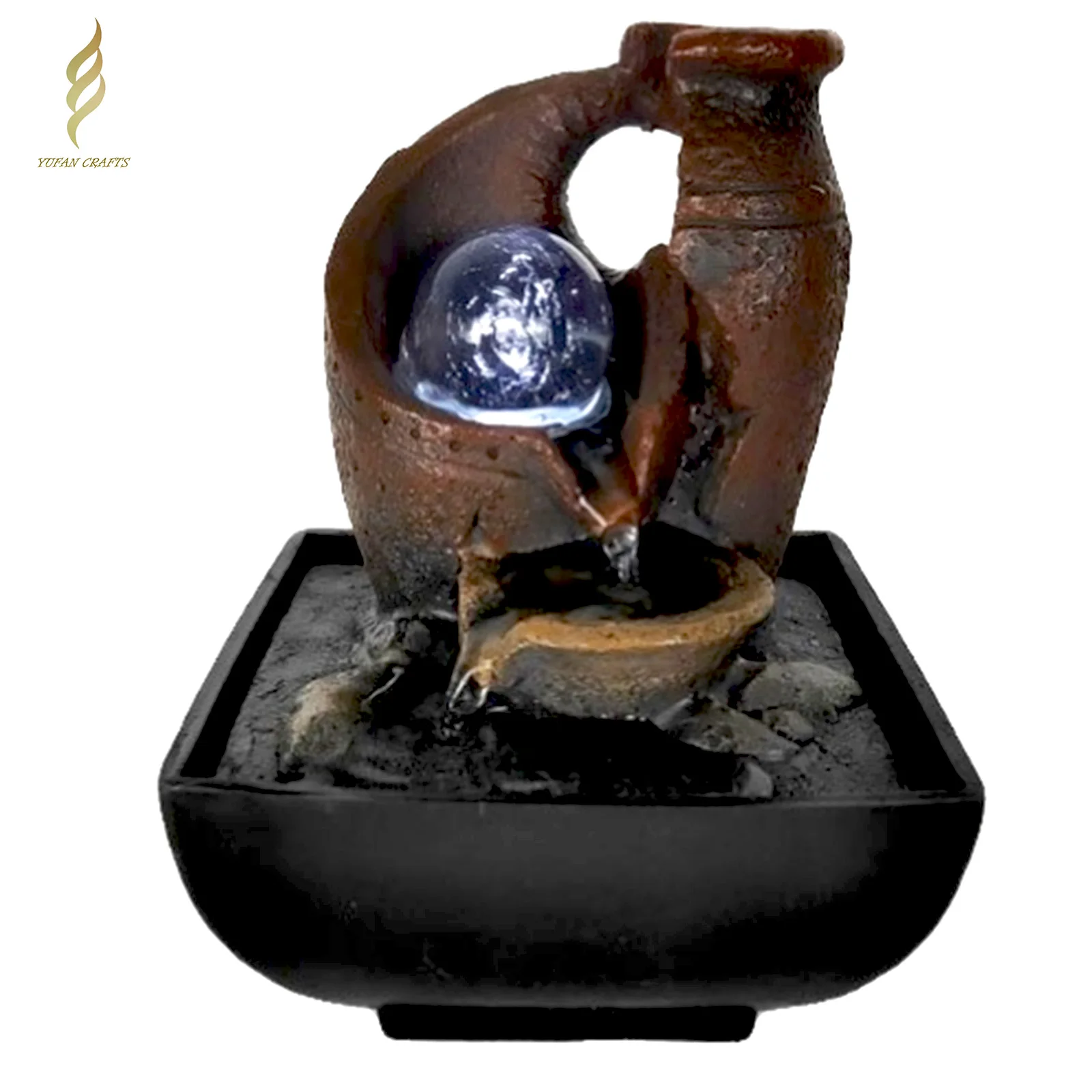 Custom Design Chinese Feng Shui decor Indoor desktop water fountain