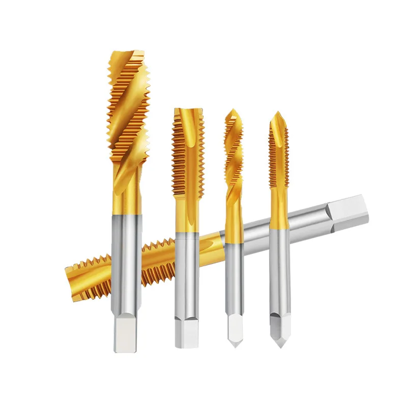 customizable HSS-E Machine Tap Combination Die Spiral Coated Steel Tap for Metric Thread Tapping Forming and Cutting M8