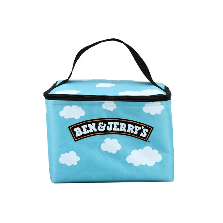 China Supplier Custom Print Waterproof Non woven Custom Logo Large Picnic Aluminium Foil Thermal Ice Insulated Lunch Cooler Bag