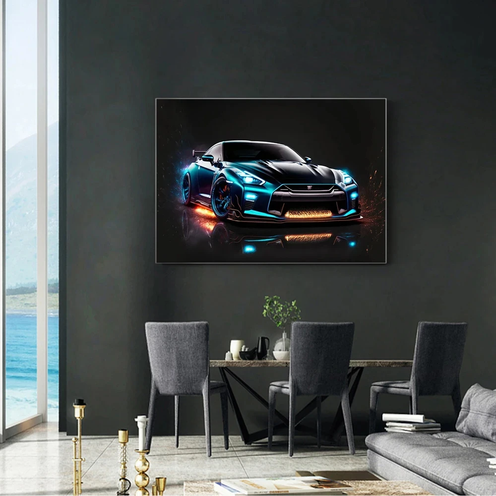Суперкары гоночные автомобили холст живопись плакаты HD принты Настенная картина домашний Декор