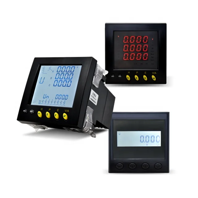 Digital AC Voltmeter and Ammeter LED Display Panel Power Meter