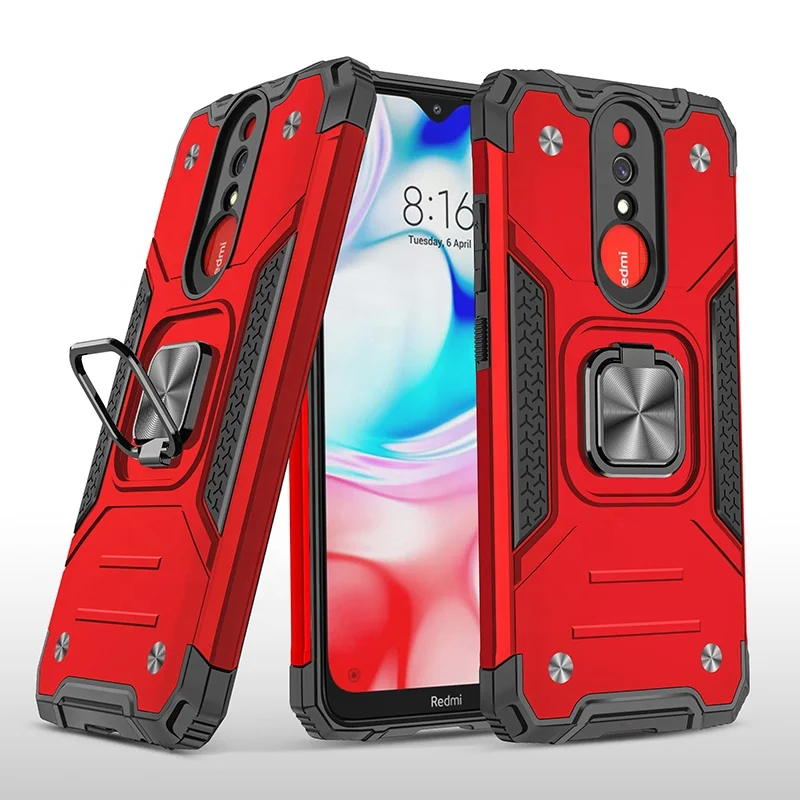Factory Price  Magnetic Car stand  TPU+PC Phone Case For Redmi 8a/ Note8  pro/Note 9 Pro