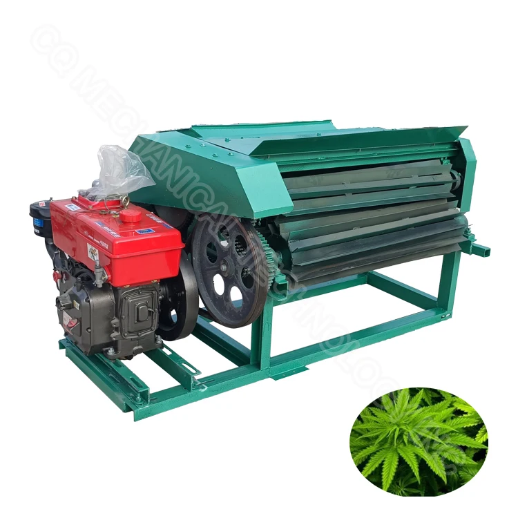 Fresh hemp fiber extractor machine Fiber Extracting Machine Hemp sisal fiber decorticator machine