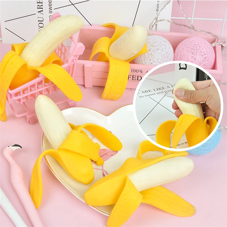 Strange New Toy Decompression Simulation Banana Peeling Banana Vent Fruit Toy Children Fidget Toy