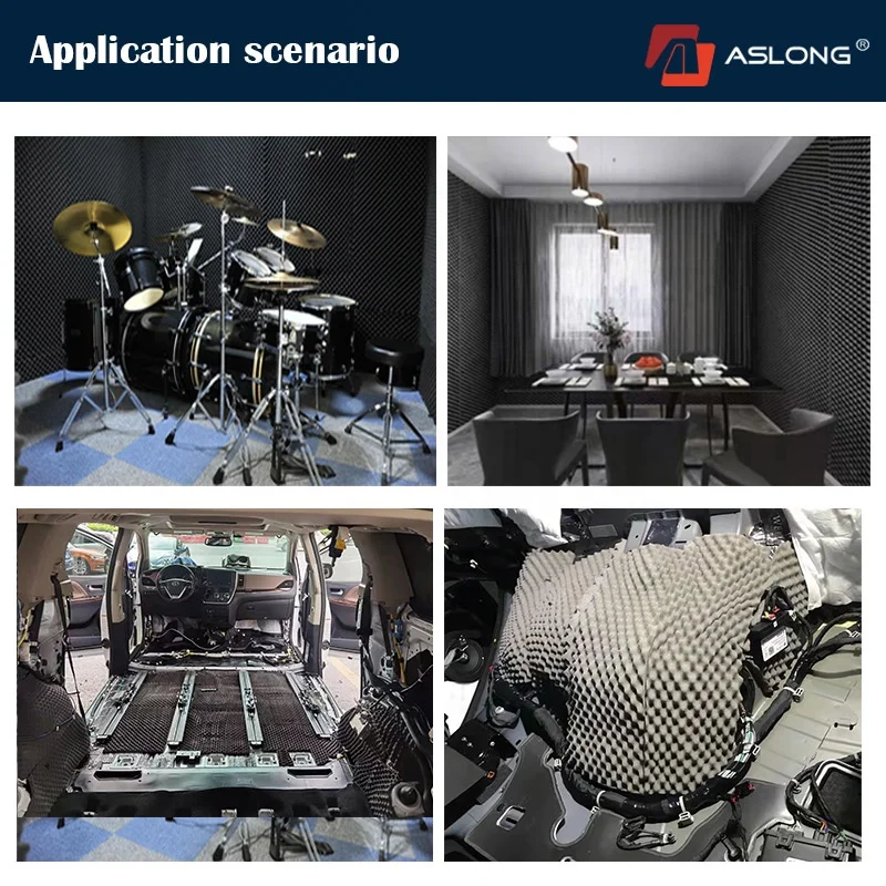 Good stickiness soundproof egg foam roll,anti vibration foam rubber pads,wholesale Egg crate rubber foam roll