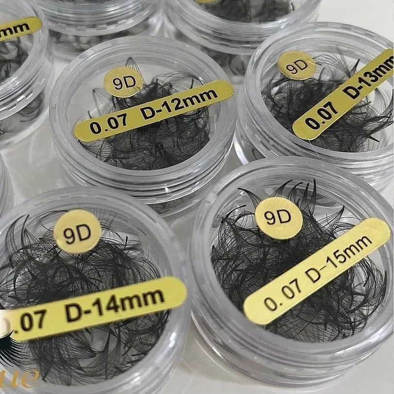 500/1000 Fans Pointy Base Premade Fans Loose Fans Sharp Thin Stem Lash Extension Heat Bonded Slim Root Russia Volume Lash