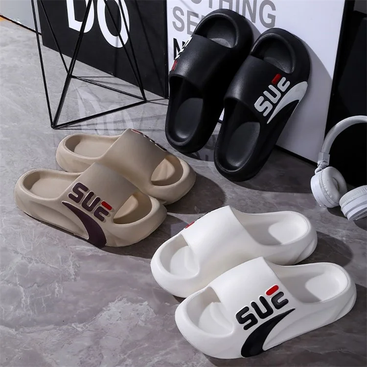 Wholesale 2024 comfort cloud softness sole new design coffee EVA  casual walking man slippers sandals