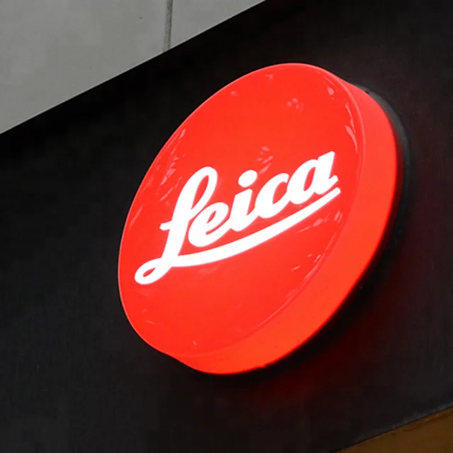 Outdoor Round led Light Box Store front Sign Double Sided lightbox sign