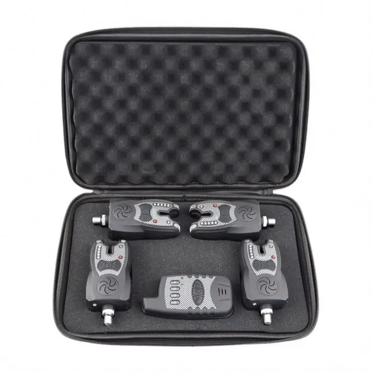 Topline Wireless Fishing Bite Alarm Set With Range Test Function 1+4 Carp Fishing Alarm And Receiver Carp Fishing Tackle