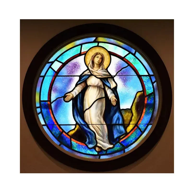 Home Church Stained Decorative Customized Glass Tiffany Safety Exquisite Beautiful Glass