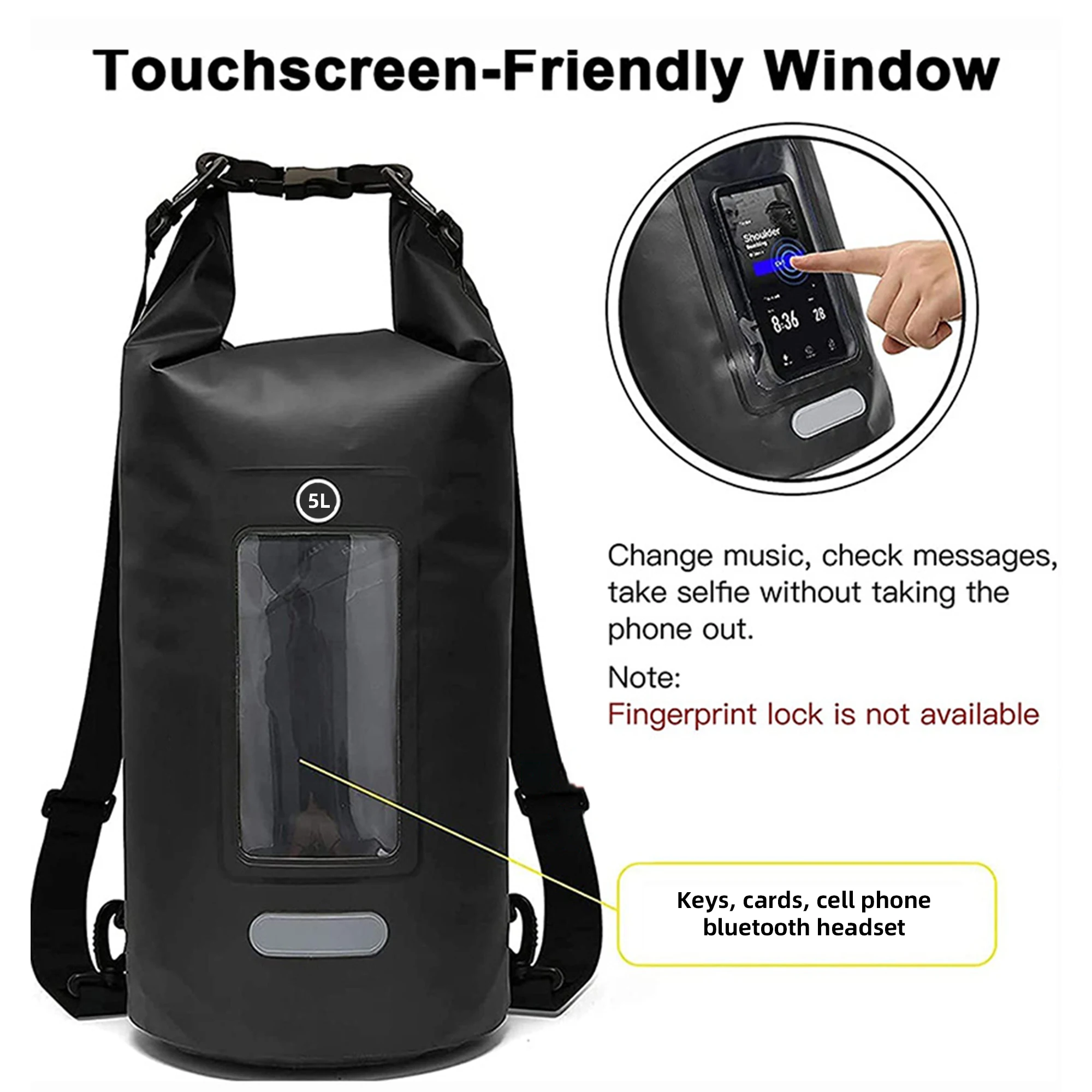 Environment Friendly PVC Material Waterproof Dry Bag Lightweight Waterproof Backpack For Beach Drifting
