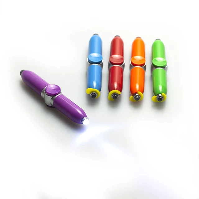 Manufacturing Multi Function Fidget Spinner Stylus Screen Led Light Up Ball Ballpoint Pen