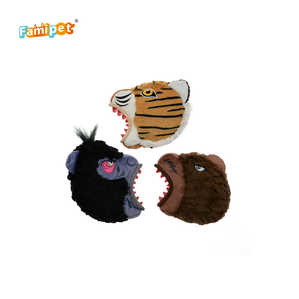Manufacturer Wholesale Popular Custom Design Service Roaring Beast Dog Plush Toys with TPR Sheet