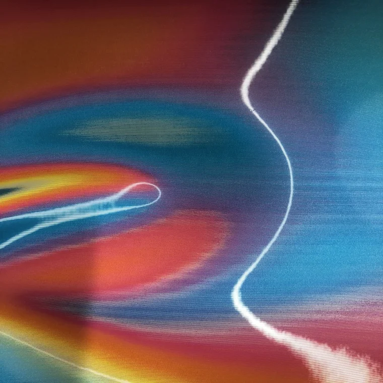 TPU Coated Colorful Rainbow PU Mirror Reflective Leather Fabric Roll for Making Shoe Bag Handbag