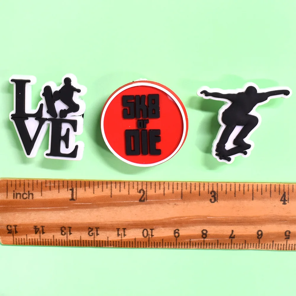 Sandals Accessories For Soft Pvc Clogs Shoe Decorations Buckle Charms Skate Skiing Shoe Charms For Clog Decoration Charms