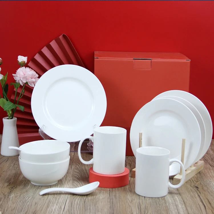 Wholesale High Quality Cartoon Dinnerware Sets Ceramic Homeware Tableware Children Porcelain Dinner Sets