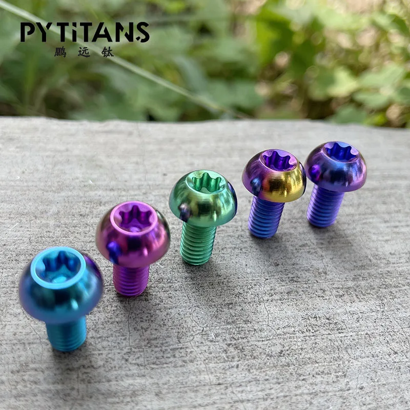 Gr5 Titanium Alloy screws factory Bicycle torx pan head Screw bolts m6 m5 by PYTITANS
