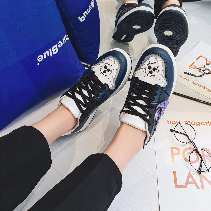 Ziitop Fashion Sneakers Unisex 3D Narut Anime Shoes  For Girls Sasuke Uchiha  Retro Brand Men Skateboard Shoes Men Casual Shoes