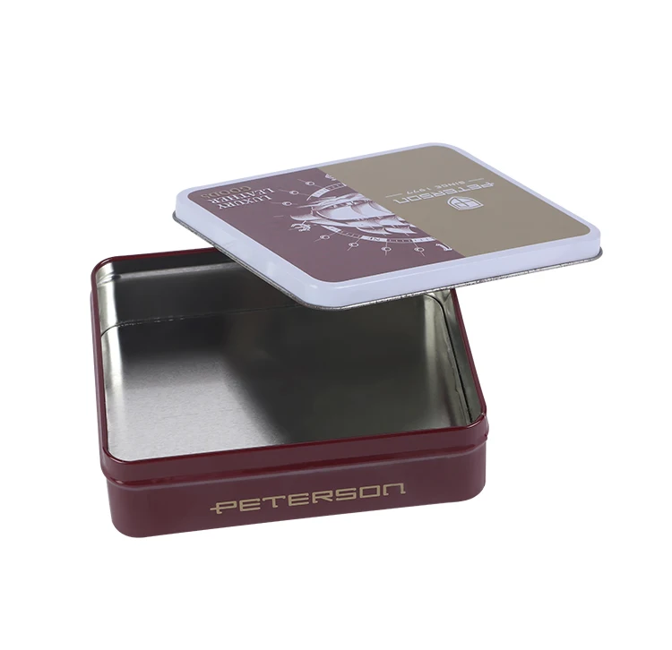 Square Coffee Tea Tin Box Green Tea Container With Tea Cans