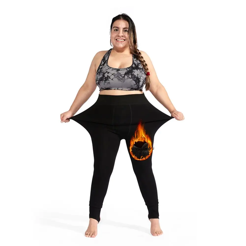 2021 New Arrivals Sports Yoga Pants Winter Tights  High Quality Thick Gym Fleece Lined Plus Size Warm Cotton Leggings Women