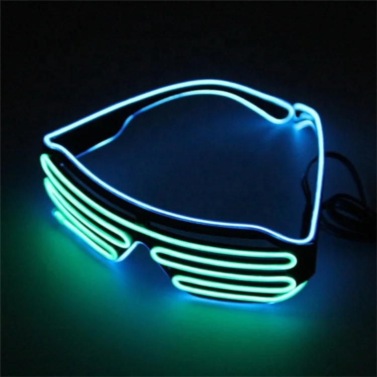 Night Club DJ Dance Party Favors Light Up Glowing Flashing Neon LED Glasses Party