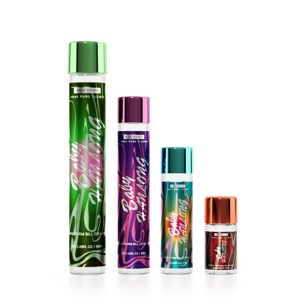Premium 10ml 15ml 20ml 30ml 50ml clear Round Child Resistant Glass Vial Small Glass Tube with Screw Cap