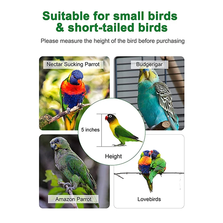 Aluminum Alloy Frame Portable Bird Cage Travel Carrier for Small Birds