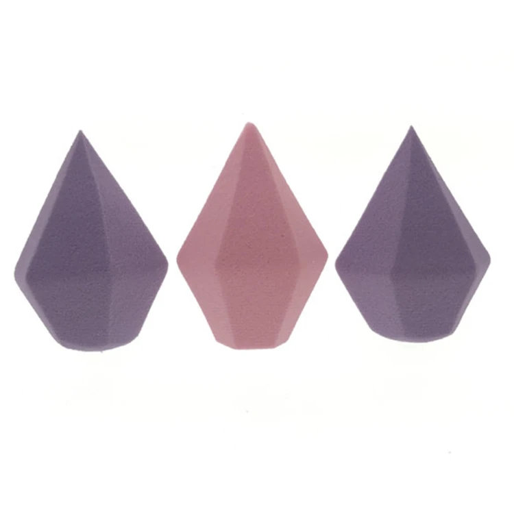 Традиционное яйцо для макияжа из латекса в форме алмаза, Влажная и сухая пуховка, не оставляет следов, пуховая пуховка, косметическое яйцо, губка, яйцо