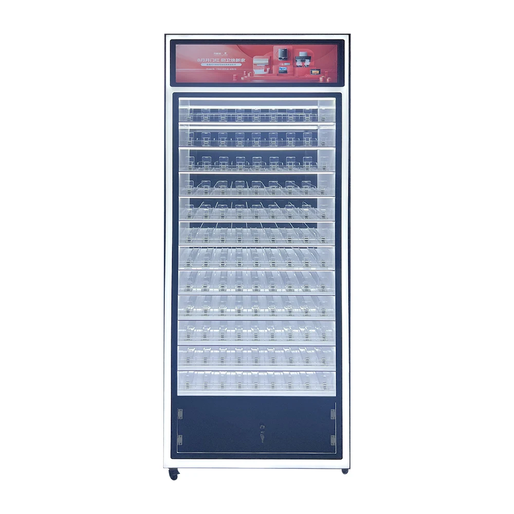 Retail Acrylic Display Cabinet Wig Display Showcase with LED Light Cheap Smoke Shop Display Showcase