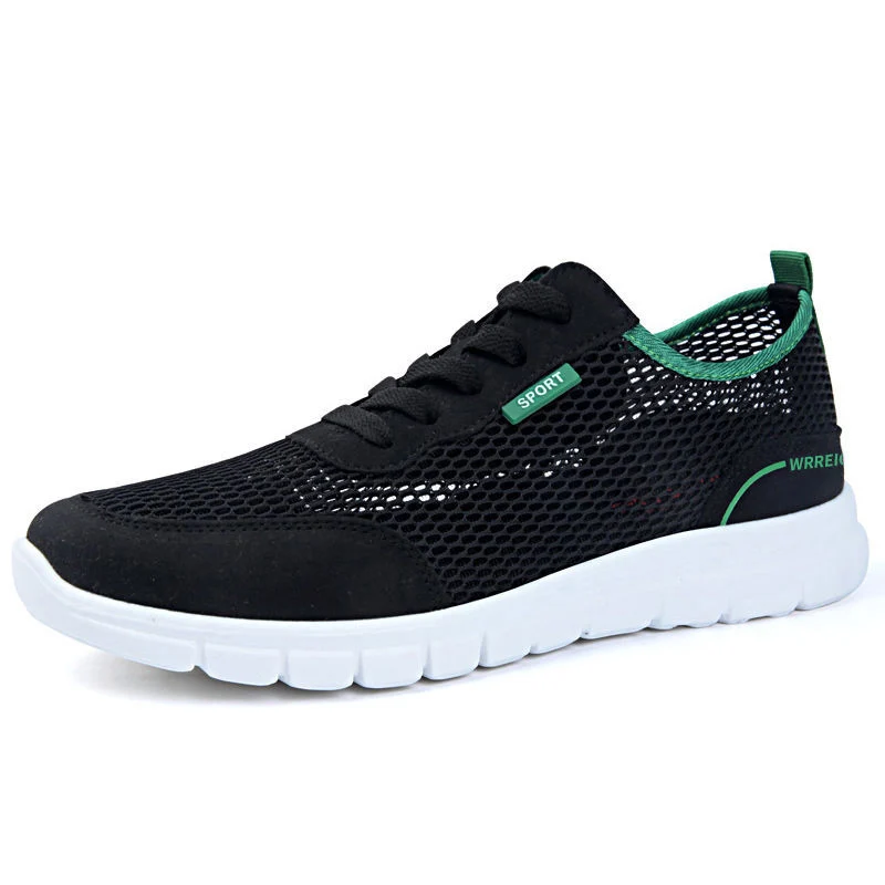 Casual Sneakers Spring Summer Breathable Flats Solid Color Mesh Shoes Fashion Flat Sneakers