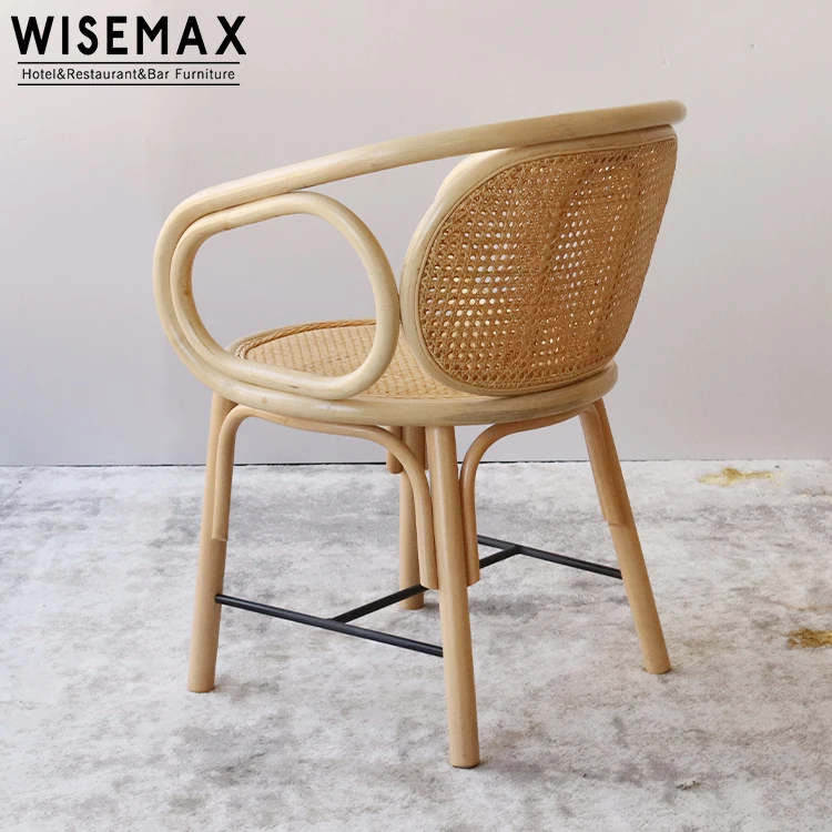 Мебель WISEMAX в скандинавском стиле новый стиль обеденный стул из твердой древесины ротанга тростника для ресторана thonet