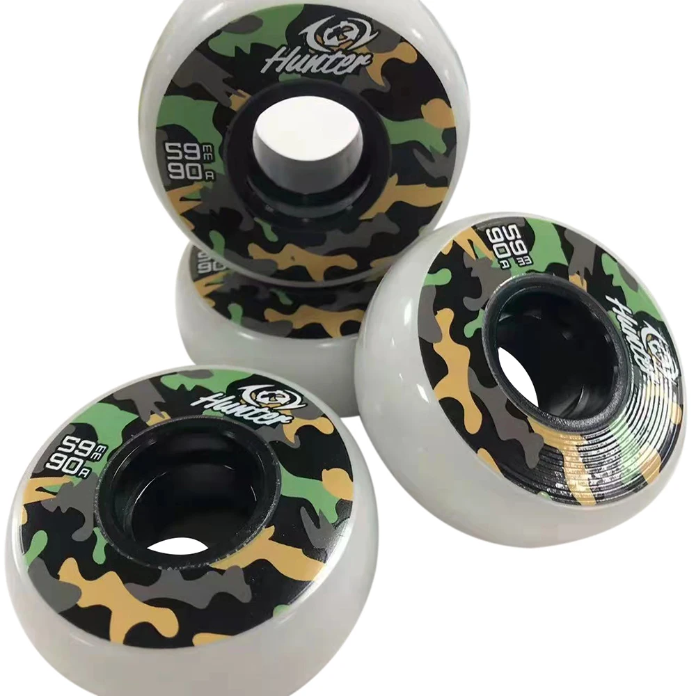 OEM 59mm aggressive skating PU wheels custom professional aggresive inline skate wheels