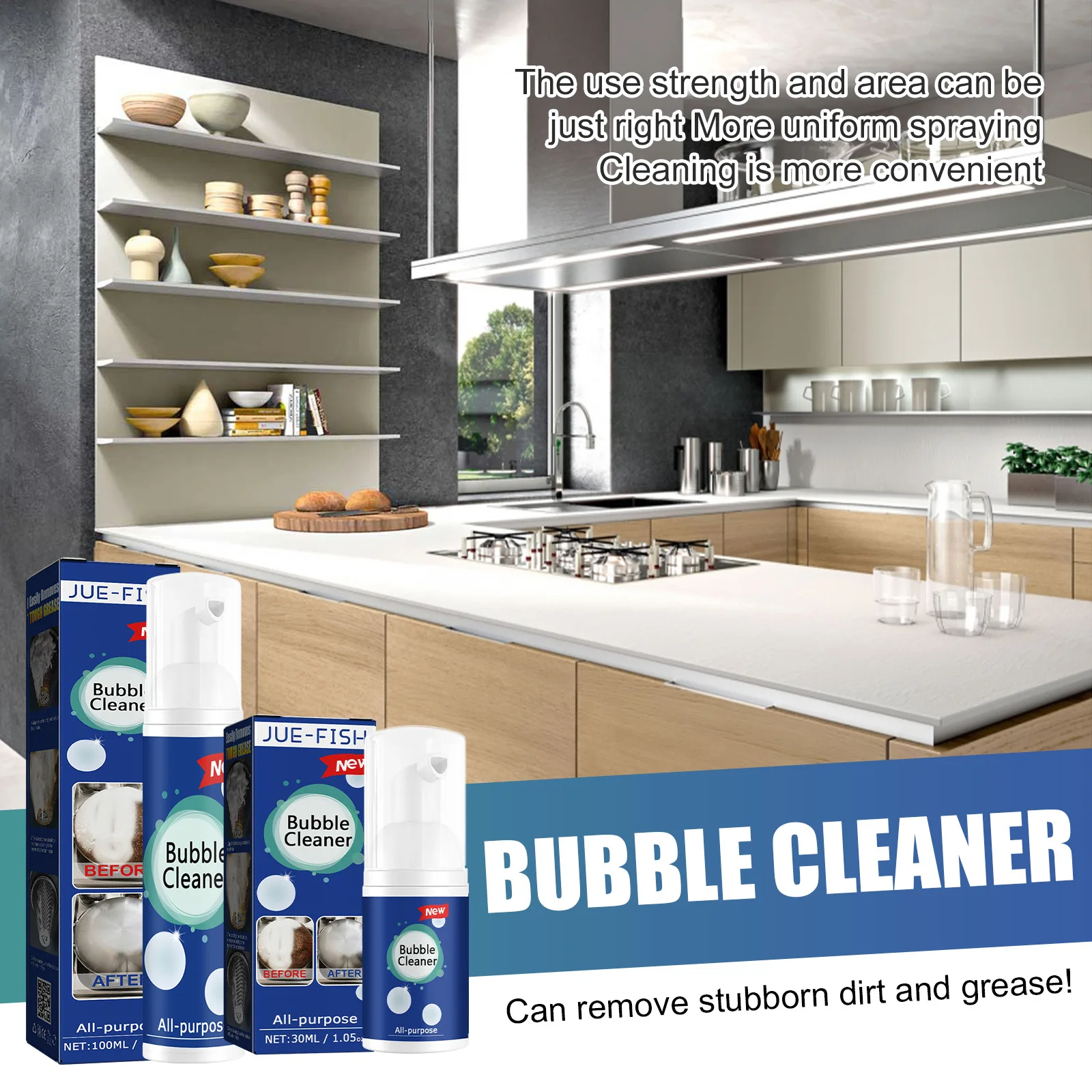 30/100ml Multi-purpose Household Kitchen Cleaner Universal Bubble Cleaner Best Cleaning Product Safe Foam cleaner