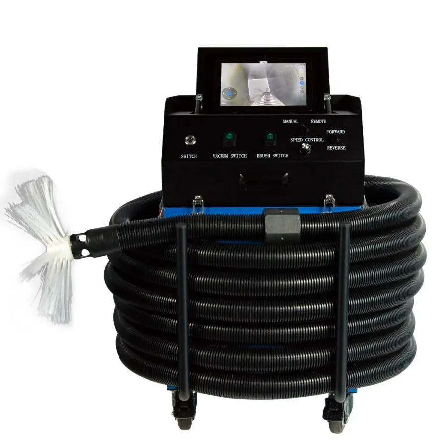 Powerful Central Air Conditioner Cleaning Machine Vacuums Cameras Brushes Duct Cleaning Equipment
