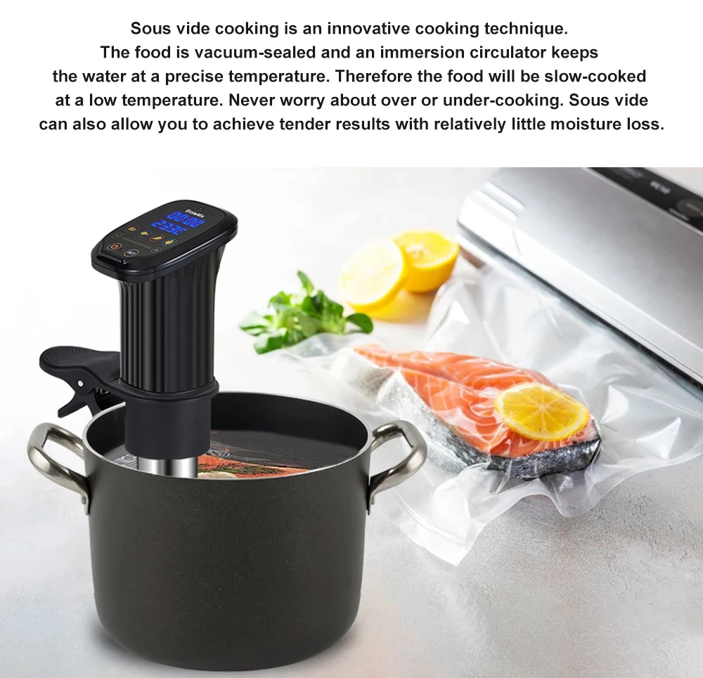 Best Sous Vide Wifi App Control Accurate Vacuum Cooking Digital Timer Immersion Circulator Heater Culinary Cookers Thermal