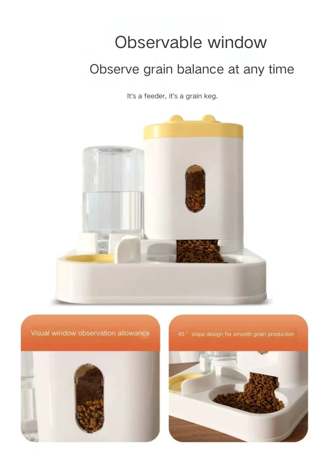 Automatic Pet Feeder Dog Cat Food Dispenser Feeder Automatic Water Dispenser for Pets Cat Dog Pet Automatic Feeder