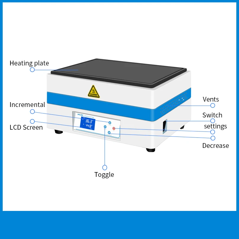 250C 450C  400X300mm Working Plate Size Graphite heating plate