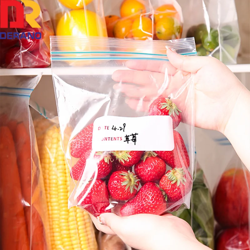 Подгонянная многоразовая сумка на молнии LDPE упаковка для пищевых продуктов прозрачная пластиковая двойная продажу