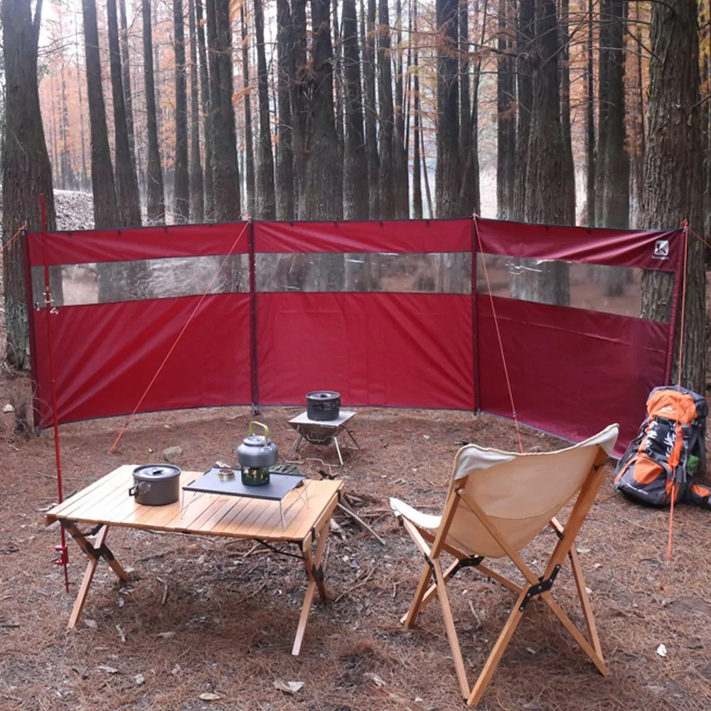 Multifunction sun protection camping windproof PVC window paravent waterproof outdoor wind screen awning canopy