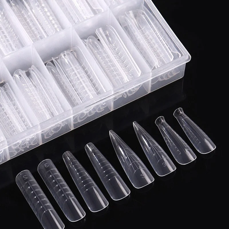 Factory Direct Nail Crystal Extension Nail Model Paperless Holder Quick Phototherapy Nail Plate 120 Pieces In A Box