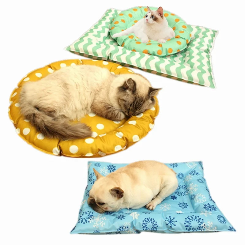Spot wholesale new soft ice multicolor summer pet heat dissipation cats and dogs cool pad safety non-toxic