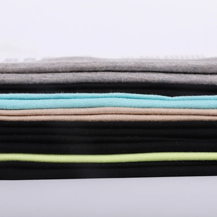 
new design elasticity pink Absorb water cotton spandex interlock knitted Viscose Rayon Fabric 