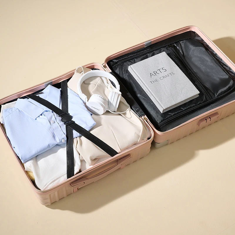 20 Inch Pull Up White Woman Travel Customised Cabin Size Suitcase Set