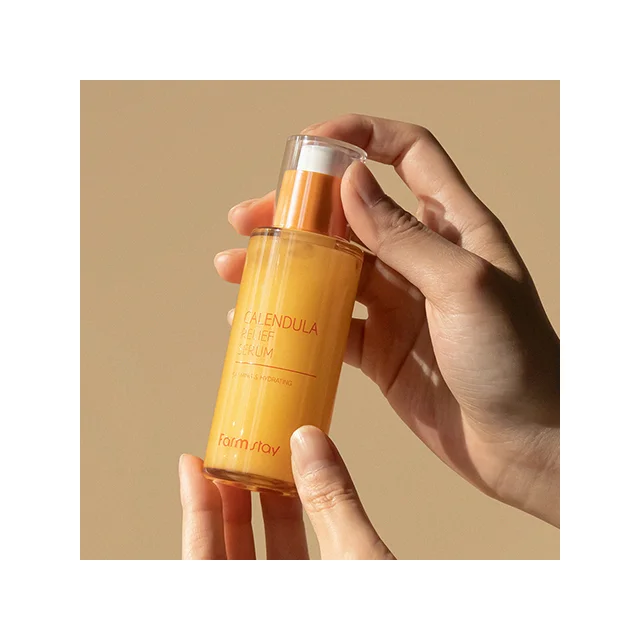 Farmstay Calendula Relief Vegan Serum OEM ODM Whitening Serum Skin Care Product Soothing natural anti-aging serum