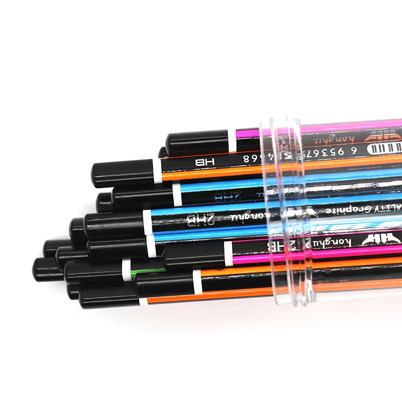 HB Pencil Black Color Strip With Black Dipping