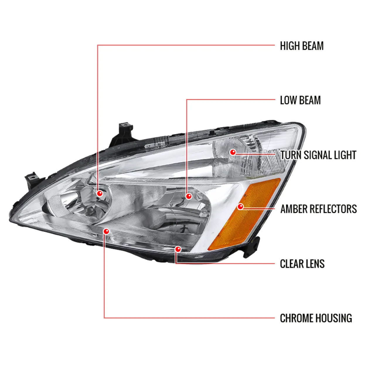 Автомобильные  для 2003 2007 HONDA accord , автомобильная фара,