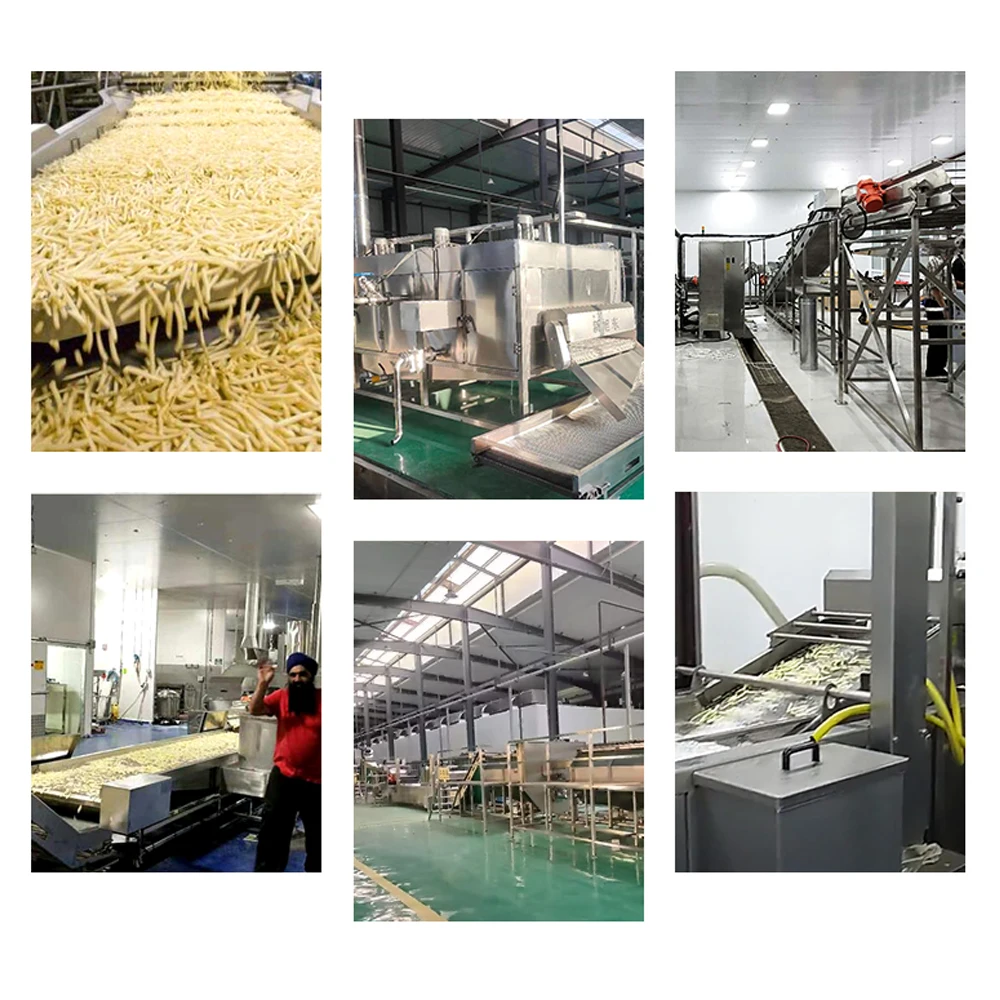 TCA semi automatic steam peeling hydro cutting frozen french fries making machine for production line