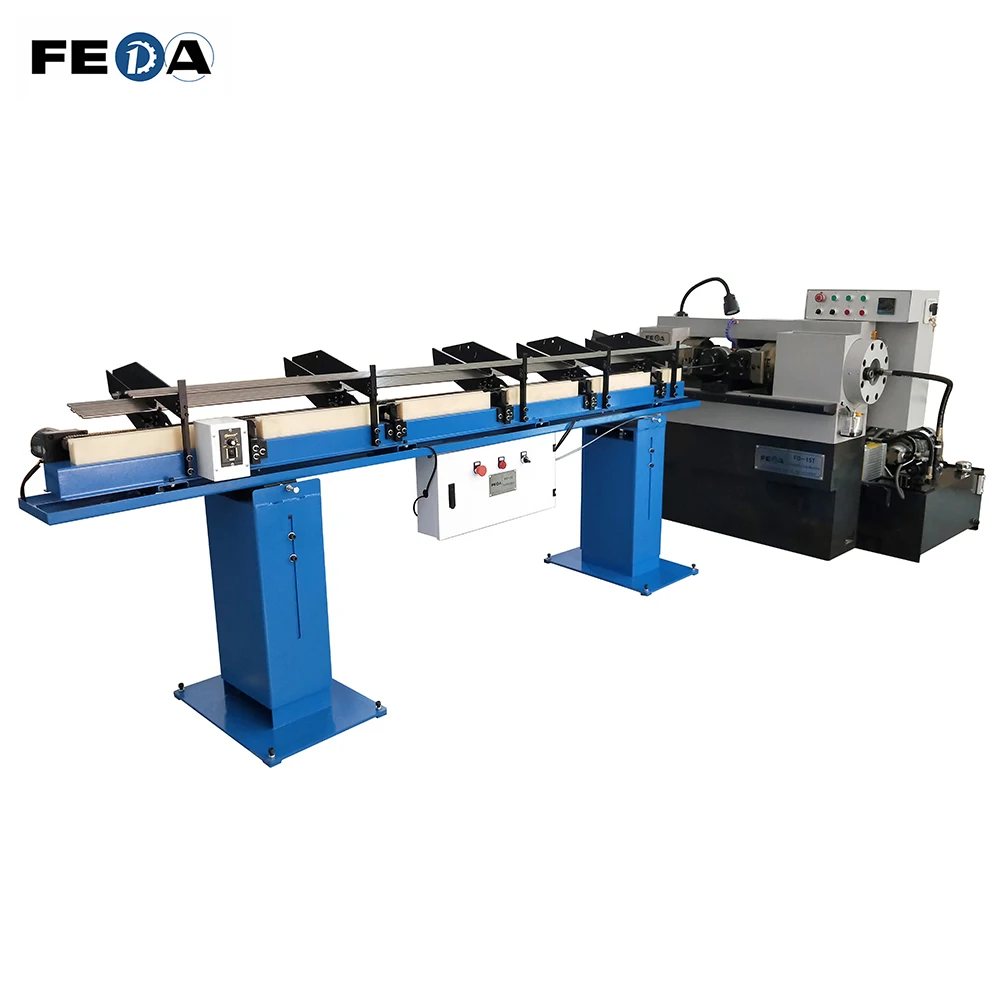 FEDA FD-15T auto worm screw making machinery vertical thread rollig machine railway bolts screw making machine