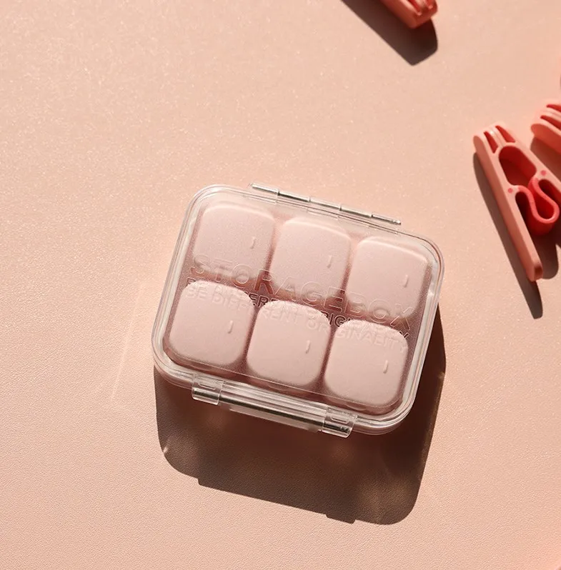 Wholesale Portable Mini Pill Box Assembled Sealed Business Trip Travel Pill Cases Container